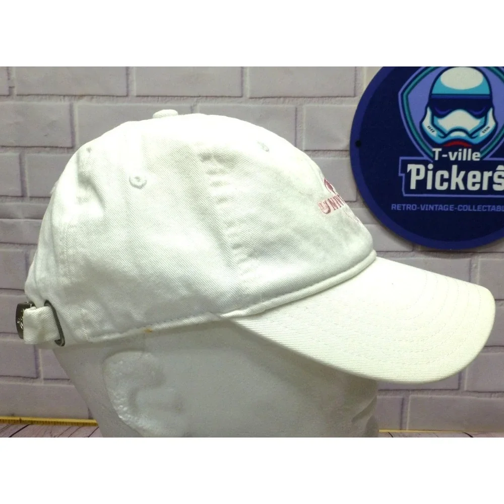Universal Studios White Adjustable Hat With Pink Embroidery